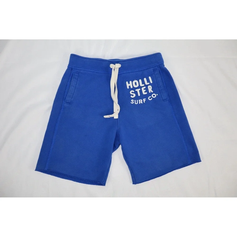 Hollister Shorts Men's Medium Royal Blue Fleece Shorts